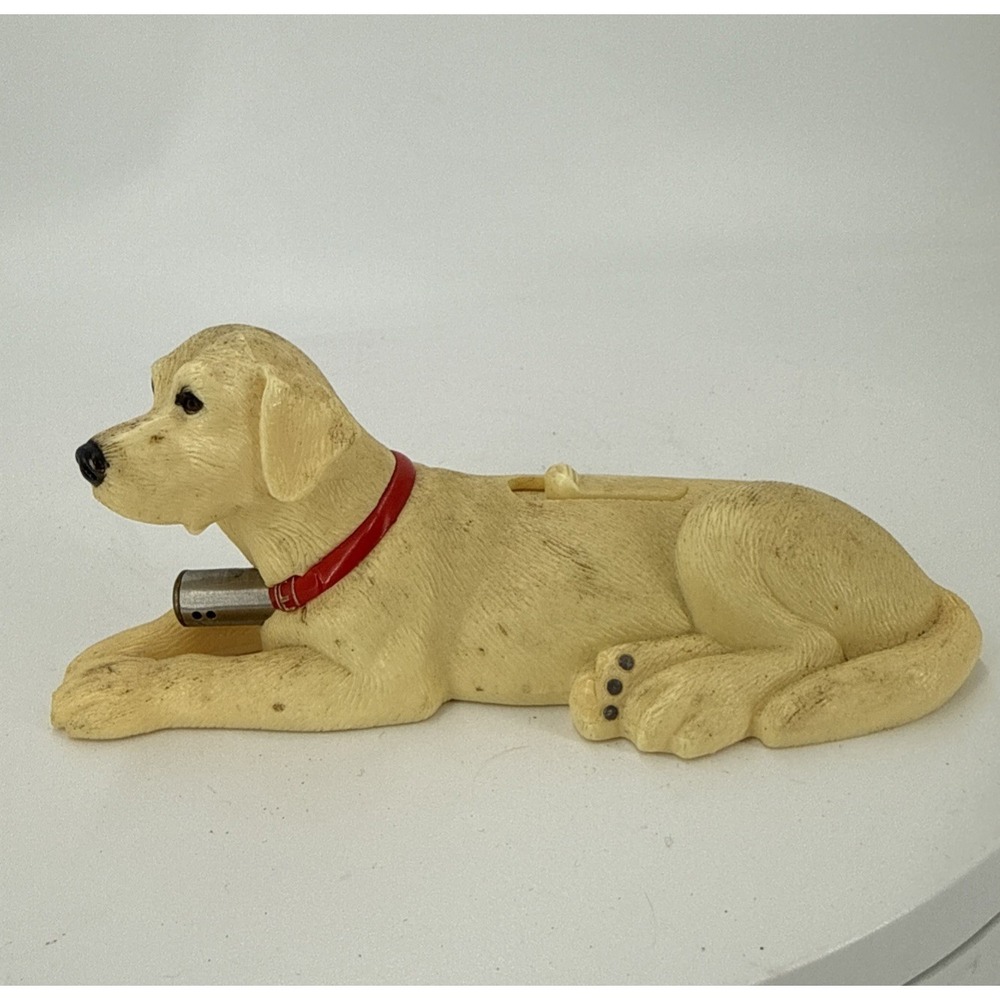 Vtg Table Lighter Yellow Labrador Retriever-Shape-Collectible-Not Working‎